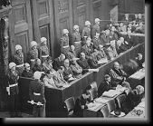 Nuremberg Trials, looking down on the defendants dock. Ca. 1945-46 * U-Lead Systems, Inc. * 1372 x 1116 * (321KB)